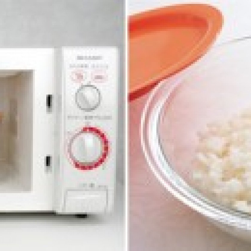 Hướng dẫn nấu cơm bằng lò vi sóng